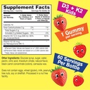 WellYeah Vitamin D3+K2 Kids + Probiotics 2B Kids, Gummies Bundle - Great Tasting, Vitamin Supplement, Gluten Free, GMO Free, Chewable Gummy 5