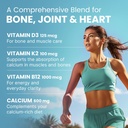 4-in-1 Calcium Supplements for Women and Men - Calcium with Vitamin D3 K2 5000 IU Supplement, 601mg per Serving for Heart, Bones & Body Defenses - Gluten-Free, Vegan-Friendly (480 ct) 5