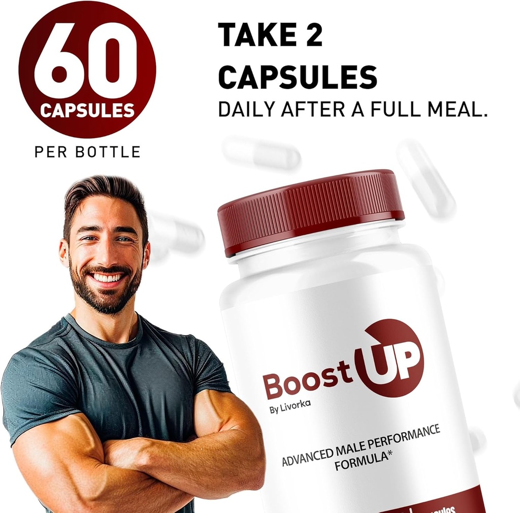 LIVORKA Boost Up Advanced Formula Supplement for Men - 120 Capsules, Pack of 2 5