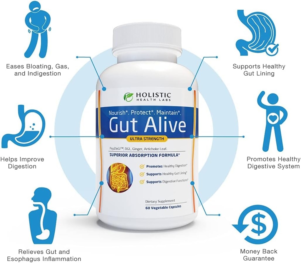 All-Natural Liver and Gut Support | Organic Milk Thistle, Organic Dandelion Root & Organic Black Pepper | Ginger, Artichoke Leaf Extract, Deglycerized Licorice Root & Patented Zinc Carnosine 4
