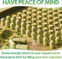 XPRS Nutra Size 4 Empty Capsules - 100 Count Small Empty Vegan Capsules - Vegetarian Pills DIY Vegetable Capsule Filling - Fillable Do-It-Yourself Veggie Pill Caps (Aqua) 4