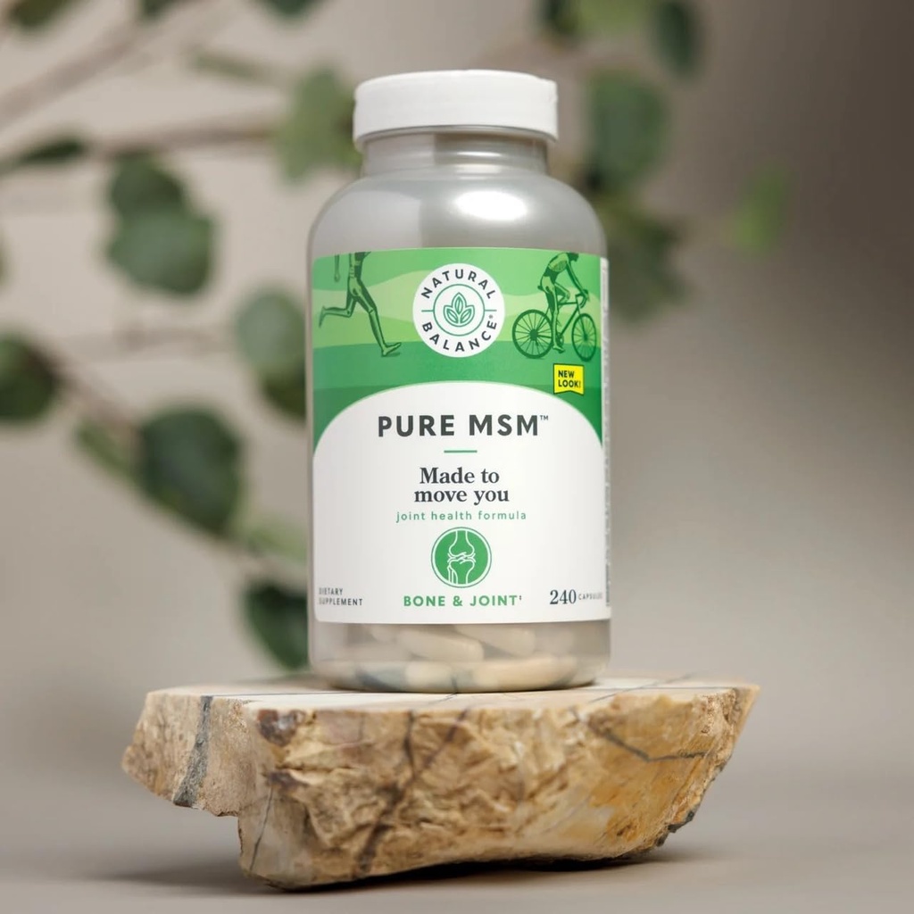 Natural Balance Pure MSM Capsules | Sulfur Supplement Helps Supports Joint Comfort, Collagen & Keratin Production | 240 Count 5
