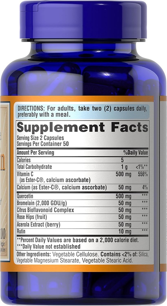 Puritan's Pride Quercetin Complex, 100 ct 4