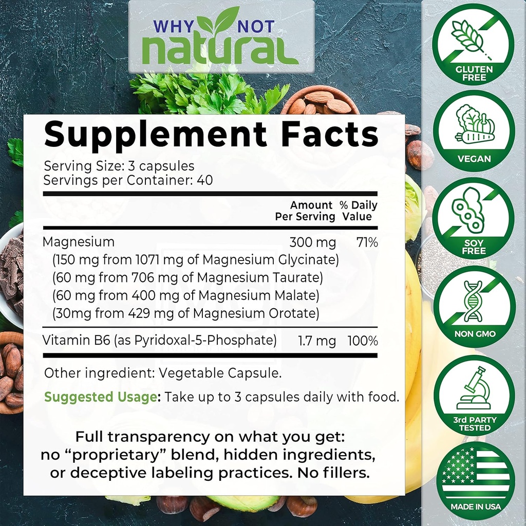 Magnesium Complex Supplement and Ceylon Cinnamon Complex 3
