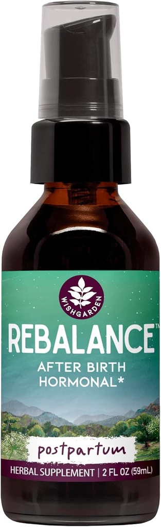 WishGarden AfterEase Postpartum Contraction Drops + ReBalance Postpartum Hormone Level Support (2-2oz Bundle) 5