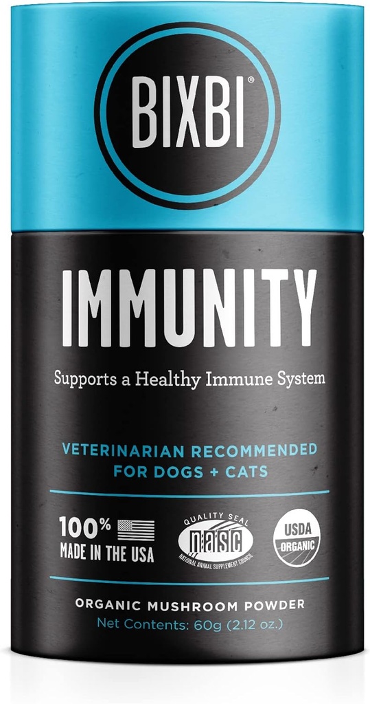 BIXBI dog vitamins supplements Immune Support Daily Cat Supplement, Powder Supplement, 2 Month Supply US 2