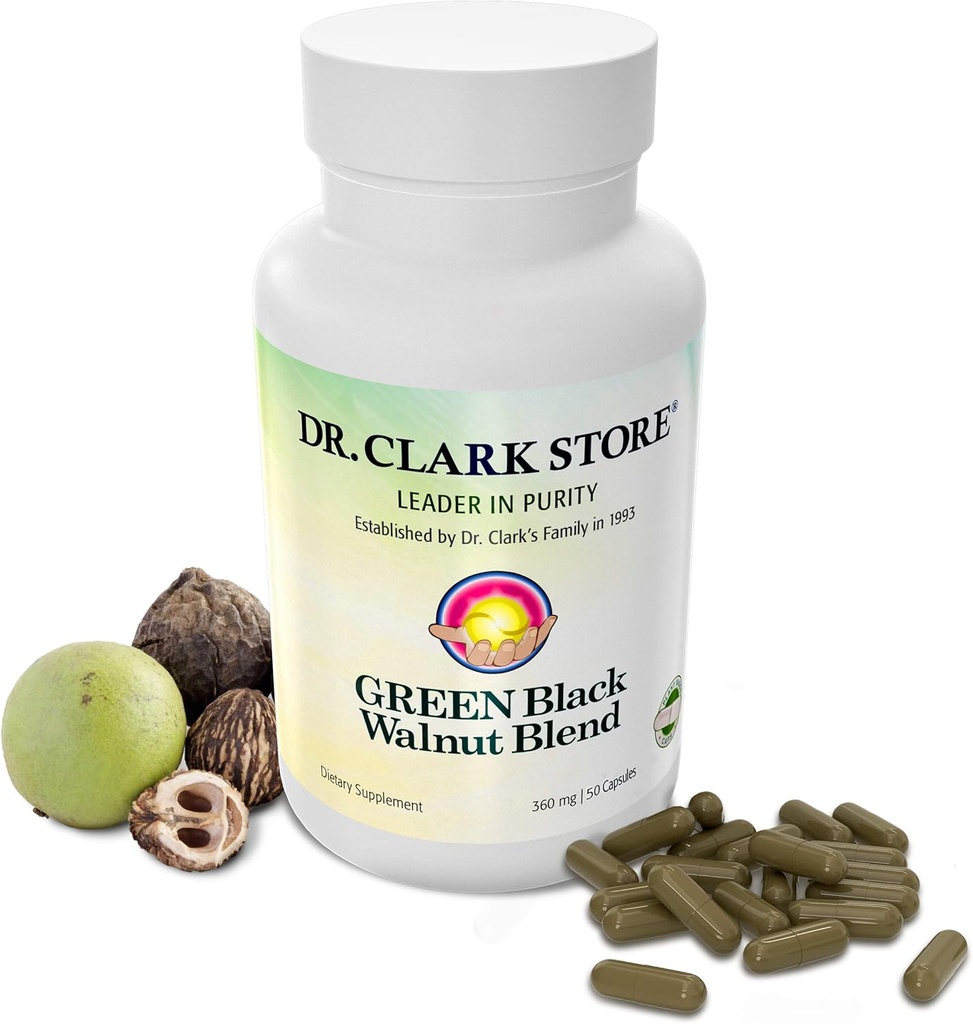 Dr. Clark Clove, Wormwood & Freeze-Dried Green Black Walnut Hull (3 Items) 5