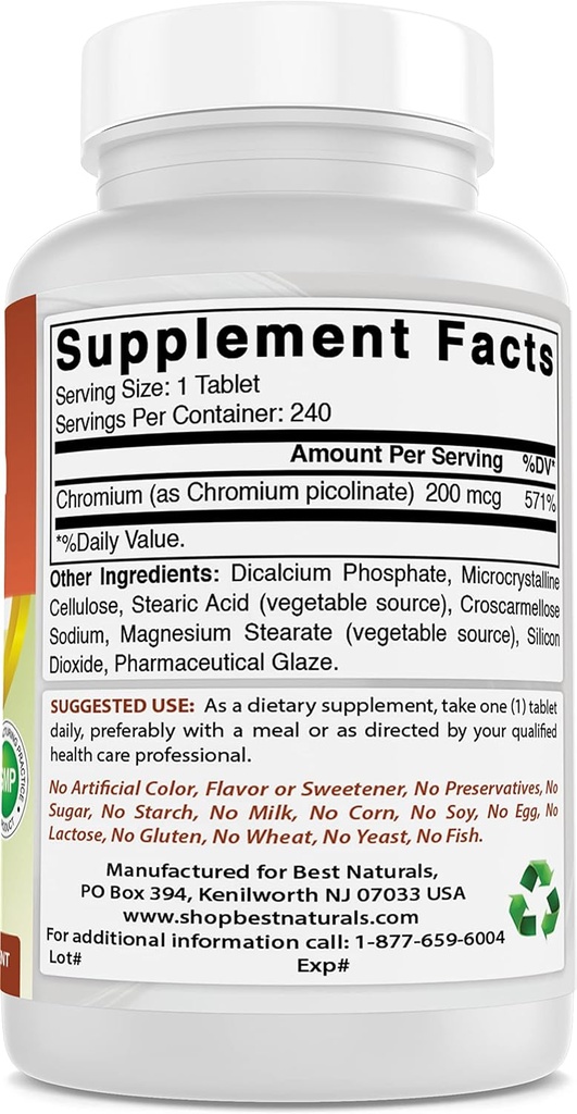 Chromium Picolinate 200 mcg & Ashwagandha Extract 500 Mg 5