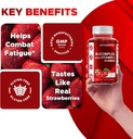 Vitamatic Vitamin B Complex Gummies with Vitamin C & Inositol - Natural Strawberry Flavor - 60 Gummies (2 Bottles) 6
