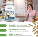 Natural Cure Labs Bundle: Clean L-Lysine + Immune Support 6