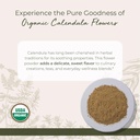 Starwest Botanicals Organic Calendula Flower Powder - Natural Dried Herb for Tea, Herbal Blends, & Culinary Use, Caffeine Free, Certified Kosher, Non-GMO - 4 oz Pouch 3
