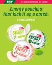 Grinds Energy Pouches - Natural Caffeine Pouches - Contains B-Vitamins, Sugar-Free, & 0 Calories - 80mg of Caffeine in Each Pouch - Wintergreen, Peach, & Sour Apple - 3 Pack, 15 Pouches Per Can 4