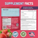 Mushie 100% Organic Reishi Mushroom Gummies - 2000mg Reishi Nootropic for Relaxation, Sleep, Cardiovascular Health & Immune Support with Vitamin D - Vegan, Gluten-Free - 60 Count 6