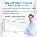 Electrolyte Complex - Advanced Hydration with Vitamin D3, Calcium, Magnesium, Phosphorus, Potassium - 150 Count - Made & Tested in The USA 6