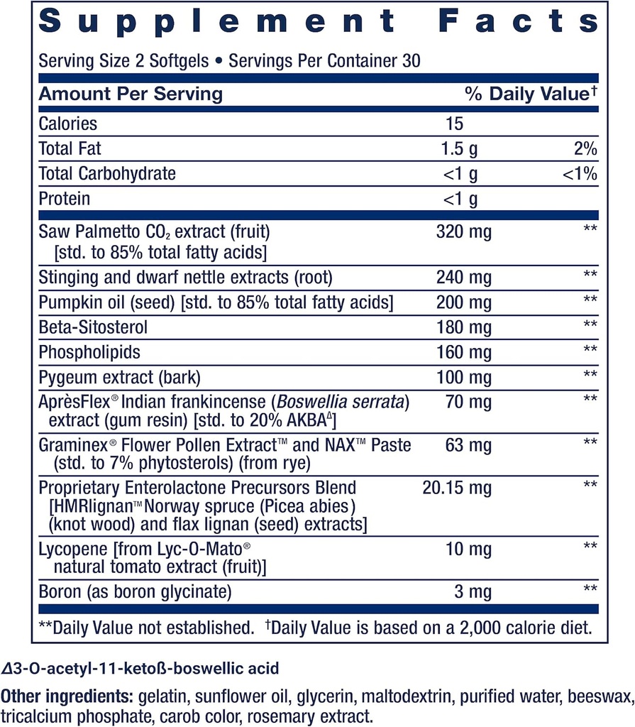 Life Extension Ultra Prostate Formula & Zinc Caps 4