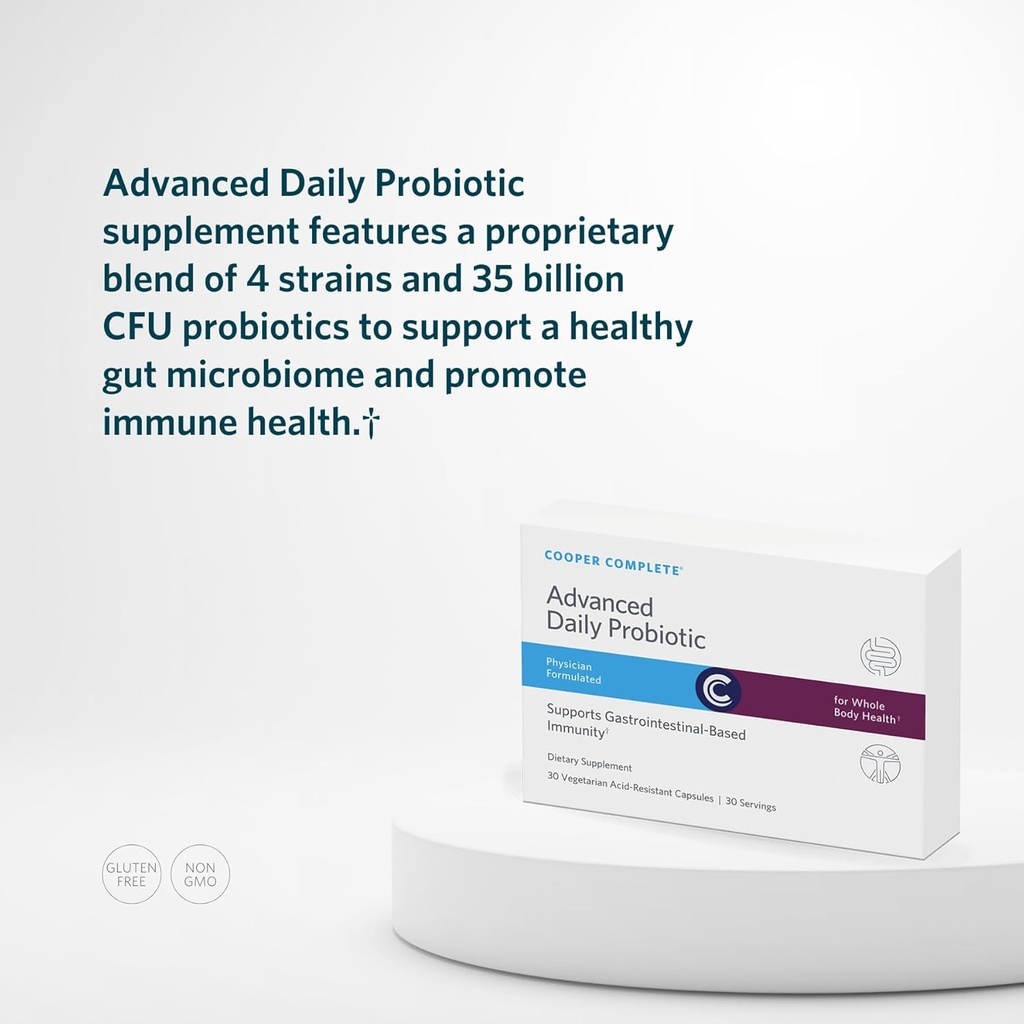Cooper Complete Advanced Daily Probiotic- 35 Billion CFU | Provides Probiotics to Support Gut Microflora. 30 Capsules. Pack of 1 5