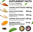 MEDCHOICE Turmeric & Ginger (120ct) and Sleep Melatonin (180ct) Supplement Bundle - Wellness Duo for Joint, Digestion, Sleep, & Immune Support - Vegan, Non-GMO, Gluten-Free 6