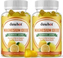 Magnesium Oxide Gummies 400mg, Magnesium Oxide Chewable Supplement for Adults & Kids, Nerve, Muscle, Bone & Heart Support, Non GMO, Pectin, Vegan, 120 2