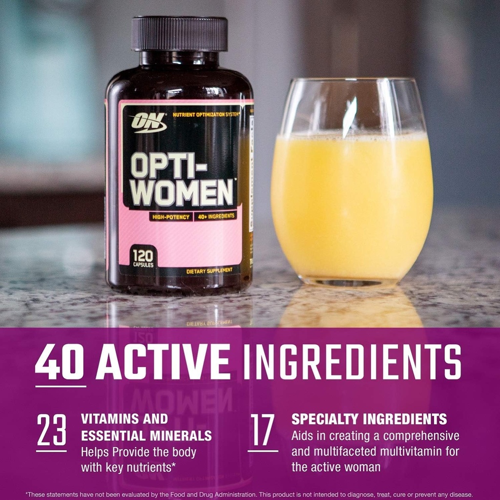 Optimum Nutrition Opti-Women Multi-Vitamin Capsules, 120 Count 3