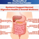 DGL Licorice Supplement: Supports Digestive Health, Gut Lining Support, DGL Powder for Wellness, Licorice Root Extract Powder, 140 Servings (2-Pack) 6