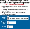 Sciatica Nerve Support Supplement with 900 mg HP-99 Alpha Lipoic Acid Formula - Max Strength ALA for Feet Hands Fingers Legs - Ultra Potent 18 in 1 Natural Peripheral Nerve Vitamins - 180 Capsules 3