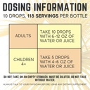Good State Liquid Ionic Calcium Ultra Concentrate - 10 Drops Equals 50 Mg - 100 Servings Per Bottle 1.6fl. oz 5