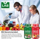 Fruit and Veggies Supplement Ingredients Natural – 90 Fruit and 90 Veggie Capsules - Fresh Superfood Formula with Vitamins and Minerals, Supports Energy Levels 6