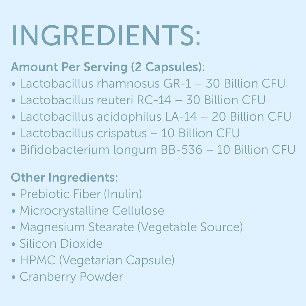 Vaginal Probiotics for Women pH Balance | Prebiotics & Probiotics for Women | Women's Welness for Vaginal Health | Odor Relief | 60 Capsules 3