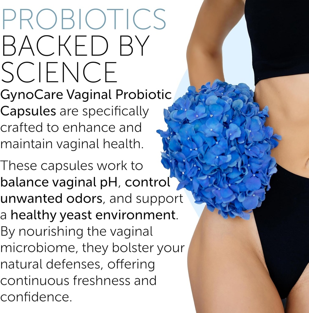 Vaginal Probiotics for Women pH Balance | Prebiotics & Probiotics for Women | Women's Welness for Vaginal Health | Odor Relief | 60 Capsules 4