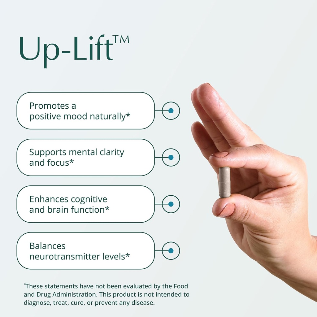 Natura Health Products Up-Lift Supplement - Encourages Positive Mood and Mental Outlook- Featuring Ashwagandha, St. John's Wart, Vitamins B6 & B12, L-tryptophan, Folate, L-tyrosine (90 Capsules) 3
