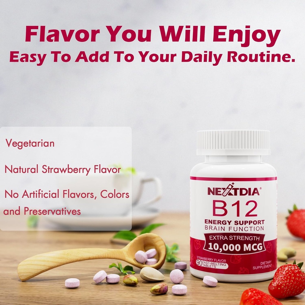 Vitamin B12 Sublingual 10000 mcg+ Beet Root Gummies 5
