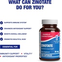 Chelated Zinc Picolinate 30mg - Clinically Formulated High Potency Zinc Supplement for Women & Men for Healthy Skin Bone & Immune System Support - Vegan Non-GMO & Easy to Swallow - 100 Servings 6