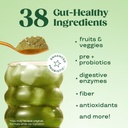 Bloom Nutrition Superfood Greens Powder, Digestive Enzymes with Probiotics and Prebiotics, Gut Health, Bloating Relief for Women, Chlorella, Green Juice Mix with Beet Root Powder, 30 SVG, Original 5