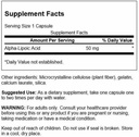 Swanson Alpha Lipoic Acid 50 Milligrams 120 Capsules 3