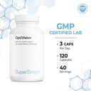 Supersmart - OptiVision (Advanced Formula) - with Bilberry Extract, Black Currant, Lutein, Zeaxanthin, Astaxanthin - Eyes Supplement | Non-GMO & Gluten Free - 120 Vegetarian Capsules 6