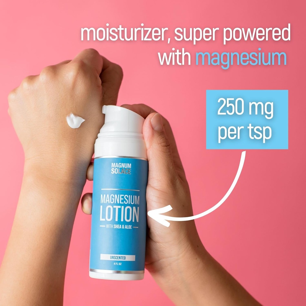 Magnesium Lotion with Aloe & Shea – Apply to Legs – Alternative to Topical Magnesium Cream 3