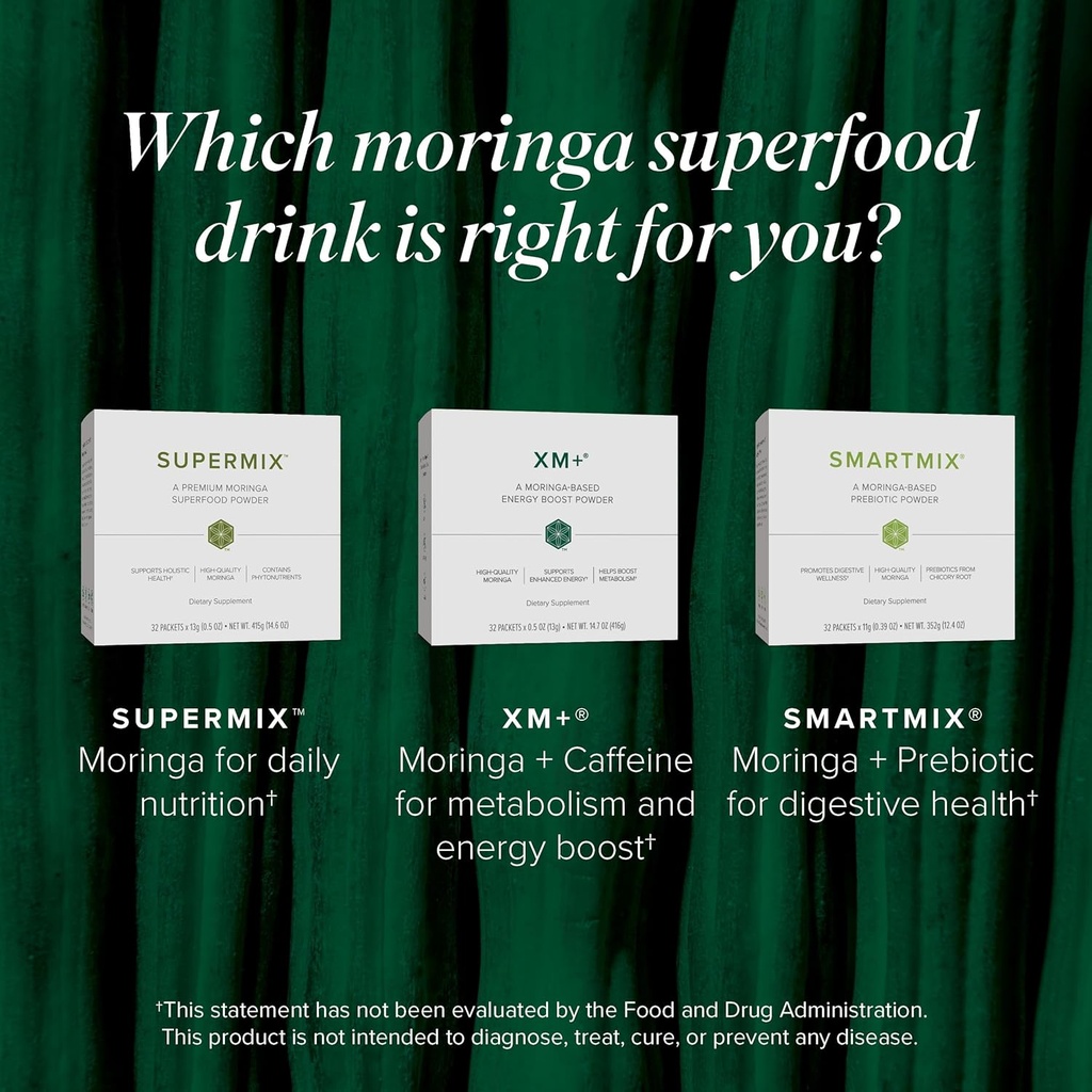 Isagenix XM+ - Natural Energy Support Drink Powder - Infused with Green Tea - Made with Shade-Dried Moringa Leaves - Individual Serving Packets (32 Servings) 4