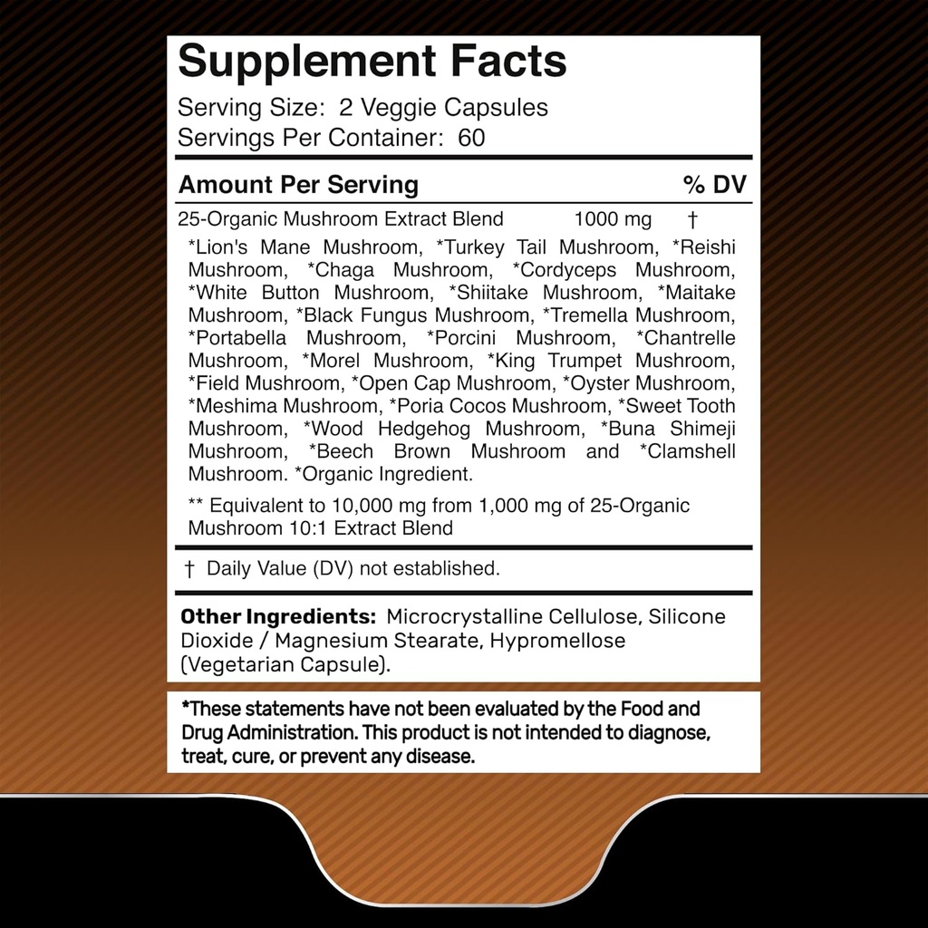 WELLNESS LABSRX Digestive Enzymes Capsules | Mushroom Capsules 4