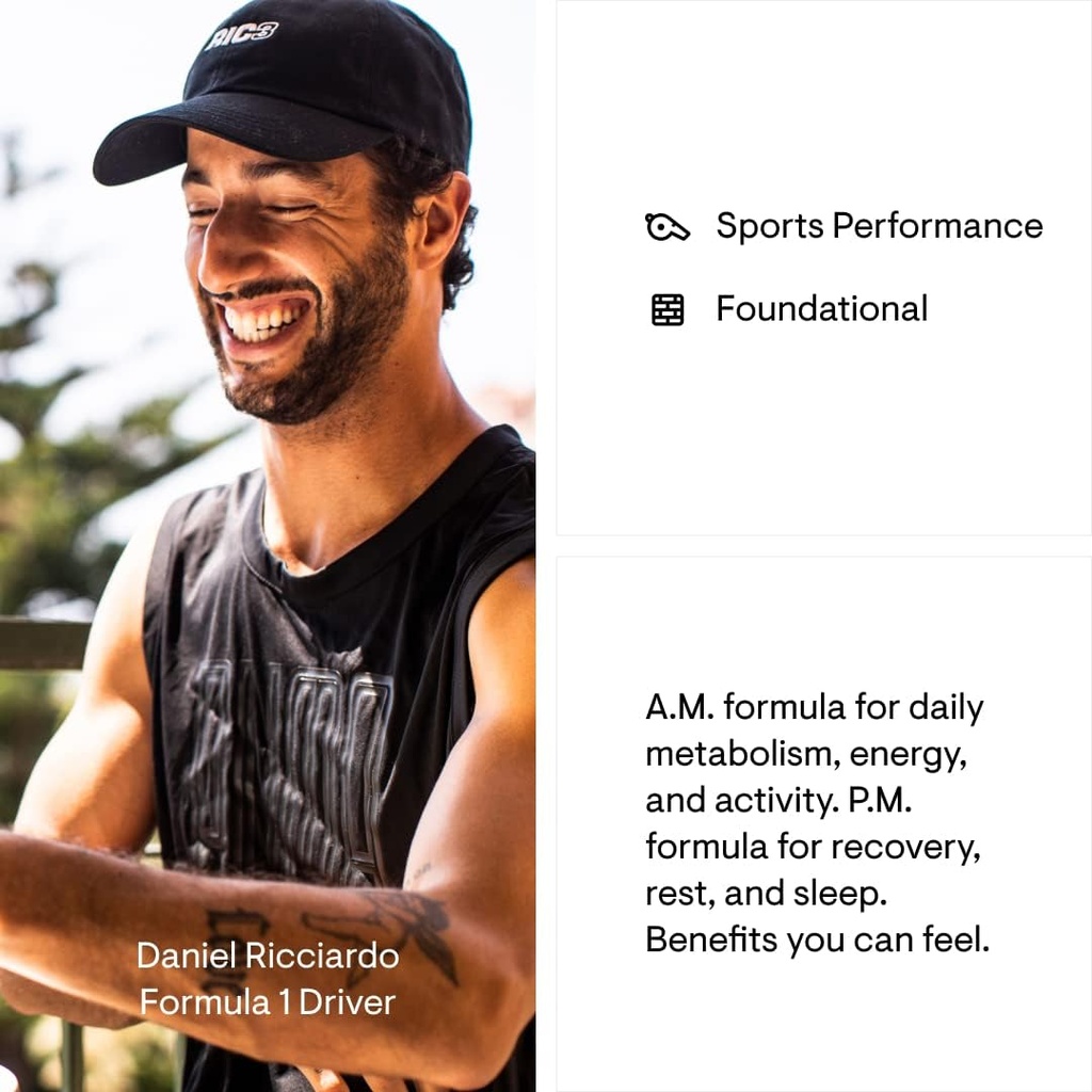THORNE - Multi-Vitamin Elite AM & PM (180 Capsules) & Amino Complex (Berry, 8 Oz) Bundle - Supports Energy Production & Athletic Performance - Gluten, Dairy & Soy-Free 6