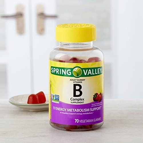 Spring Valley Vitamin B Complex Supplement Adult Vegetarian Gummies, 70 Count+Better Guide Vitamins Supplements 3