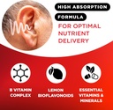 Lipo-Flavonoid Plus Tinnitus Relief - Doctor-Recommended for Ringing Ears - Clinically-Proven Lemon Bioflavonoid Complex with Vitamins C, B1, B2, B6, B12, & Calcium - 500 Caplets 4