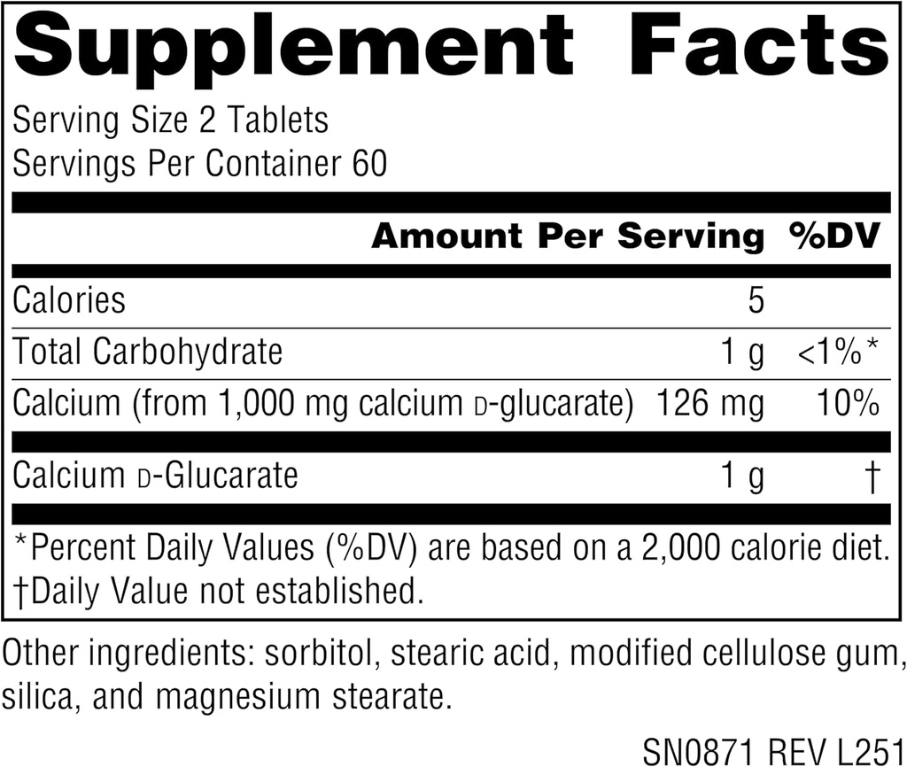 Source Naturals - Calcium D-Glucarate, 500 mg 3