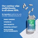 Next Gen Multi for Him Advanced Men’s Multivitamin Supplement – 26-in-1 Multiblend for Beard & Hair Growth, Men’s Reproductive Health, Metabolism, Heart, Skin, Prostate Support, More – 60 Veg Capsules 5