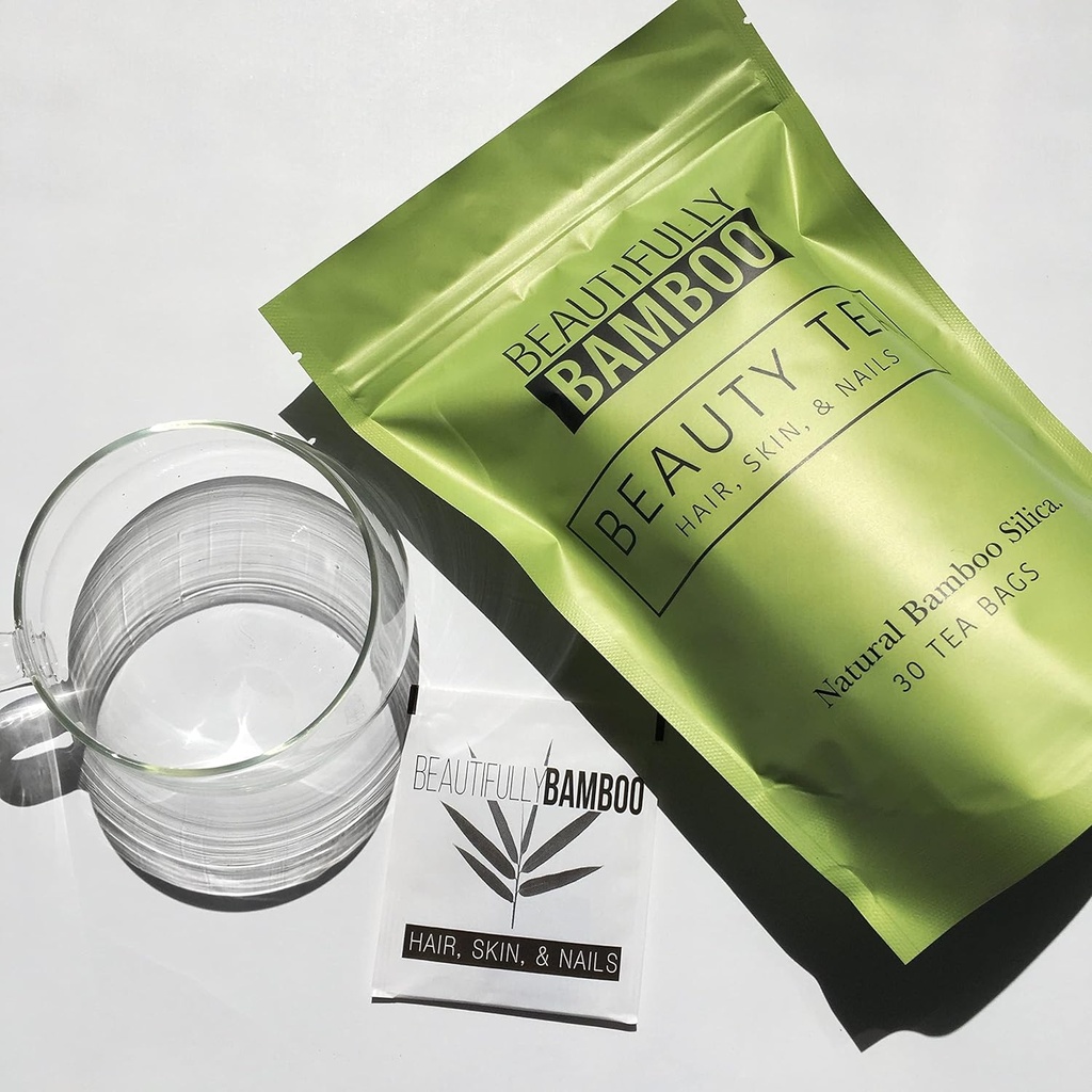 [Beautifully Bamboo] Silica Rich Bamboo Tea for Hair, Skin, Nails (30 Filter Paper Bags) 2