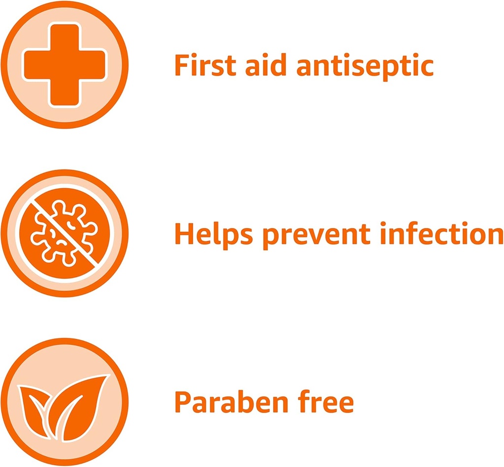 Basics First Aid Antiseptic, 10% Povidone Iodine Solution , Unflavored, 4 Fluid Ounces, 1-Pack (Previously Solimo) 6