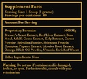 Holistic Multivitamin Supplement for Dogs and Cats - Complete 12-in-1 Plant-Based Vitamins & Minerals for Skin, Coat, Digestion, Bones, and Immunity - Omega-3 Fish Oil, Vitamin Mineral Complex - 200G 6