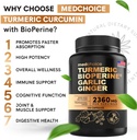 MEDCHOICE Turmeric & Ginger (240ct), Sleep Melatonin (90ct), and Nootropic Brain (60ct) Supplement Bundle - Wellness Trio for Brain, Sleep, & Immune Support - Vegan, Non-GMO, Gluten-Free 3