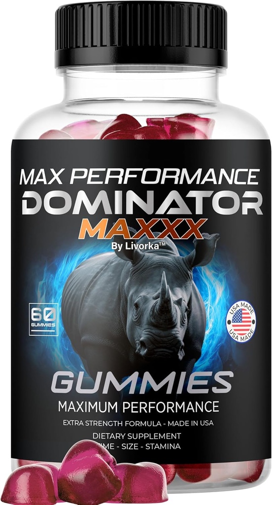 Dominator Maxxx Gummies for Men - Dominator Maxx Natural Daily Nutrition Support Premium Advanced Formula Multivitamin Pills for Overall Health & Wellness, 60 Gummies for 1 Month 2