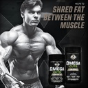 PMD Sports Omega Cuts Elite -Fat Loss-Muscle Defining Formula - Omega Fatty Acids, MCT's and CLA for Muscle Definition and Maintenance - Keto Friendly For Women and Men - Stimulant Free (180 Softgels) 4