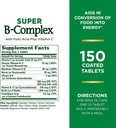Nature's Bounty, Super B Complex with Vitamin C & Folic Acid - Immune&Energy Support - 150 Tablets,. 3